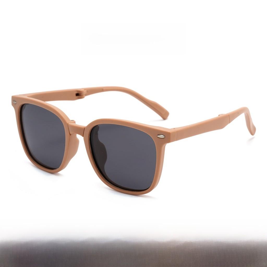 

Kids Square Sunglasses Uv400 Polarized With Geometric Tac Lenses For Outdoor Play And Party Light Brown