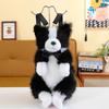 Border Collie Cartoon Plush Bag With Soft Polyester Material For Day Trips And Giftgiving