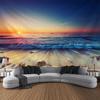 Beach Sunset Scenery Tapestry Wall Hanging Bohemian Calico Tapestry Home Wall Decor Bedroom Decor