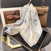 Fashion Hair Scarf For Women Design Headband Ribbon Satin Silk Square Scarves Lady Wrist Wrap Design Multiple Styles