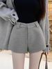 Damen Retro Woll-Shorts mit hohem Bund in A-Linie - Schlankmachend Herbst/Winter 2025 Kollektion