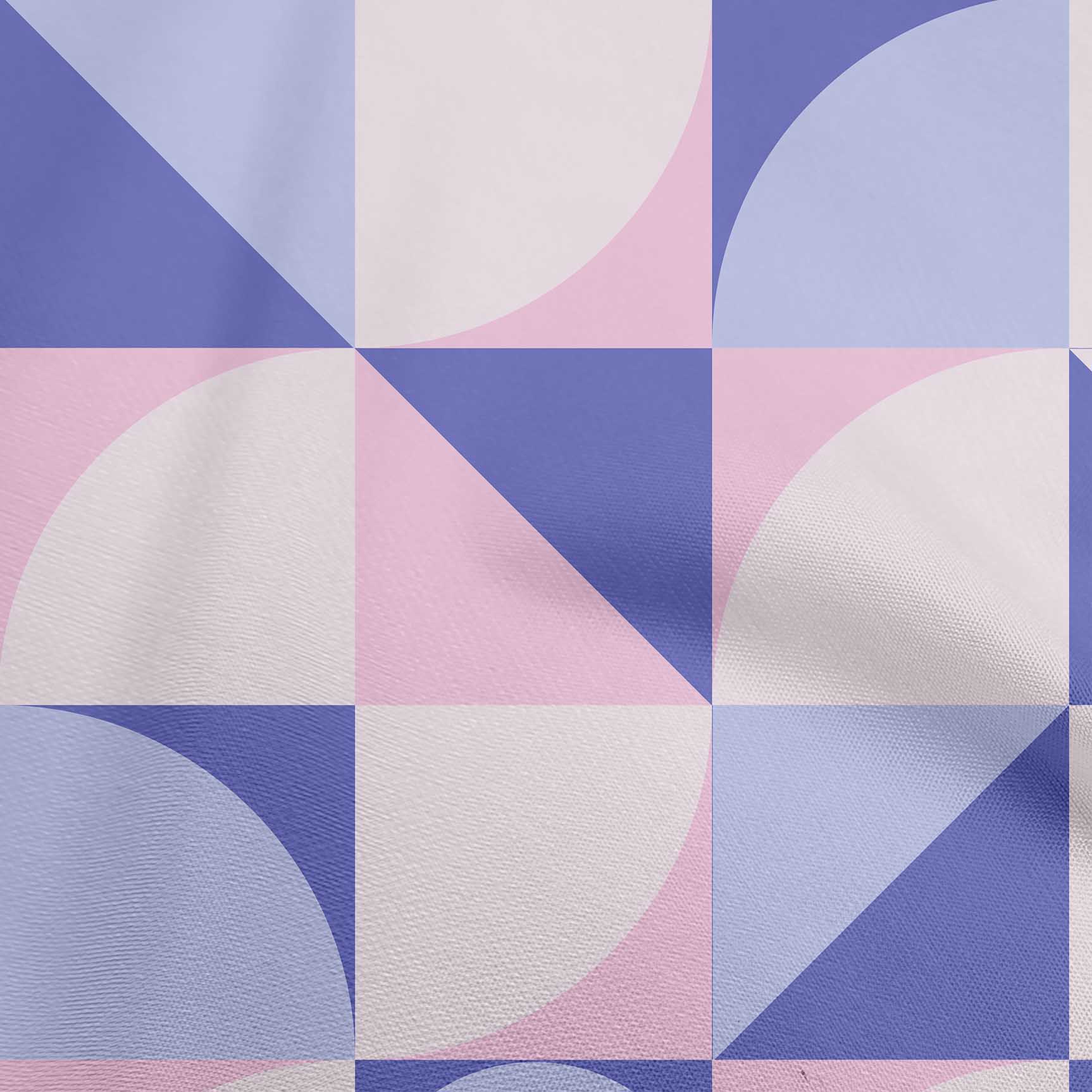 

oneOone Cotton Flex Green Fabric Геометричний квадрат із колами Швейний матеріал Тканина з принтом у дворі 40 дюймів 42 Inch Wide - Viscose Chiffon середній синього кольору