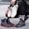 Men's Non-Slip Waterproof Low-Cut Rain Boots for Fishing and Outdoor Use