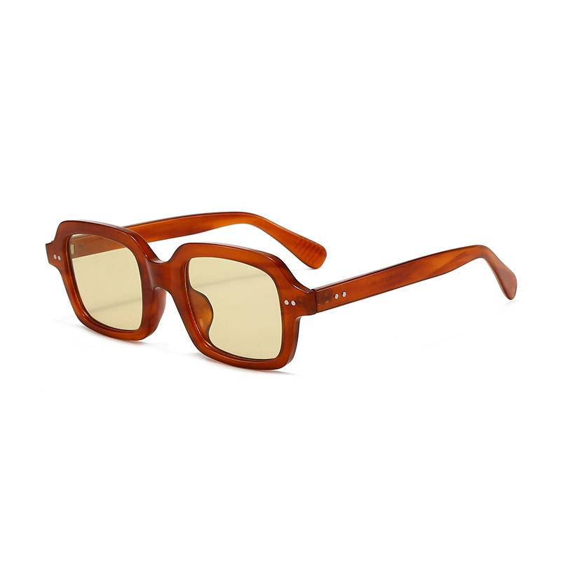 Rice nail square sunglasses new sunglasses European and American fashion versatile sunglasses ins Internet celebrity concave shape