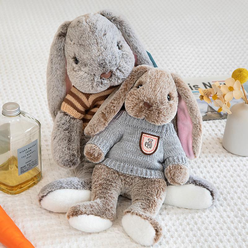 

Kawaii Long Ear Rabbit Soft Plush Toys Sleeping Cute Bunny Cartoon Stuffed Animal Dolls Child Baby Appease Pillow Birthday Gift 35cm