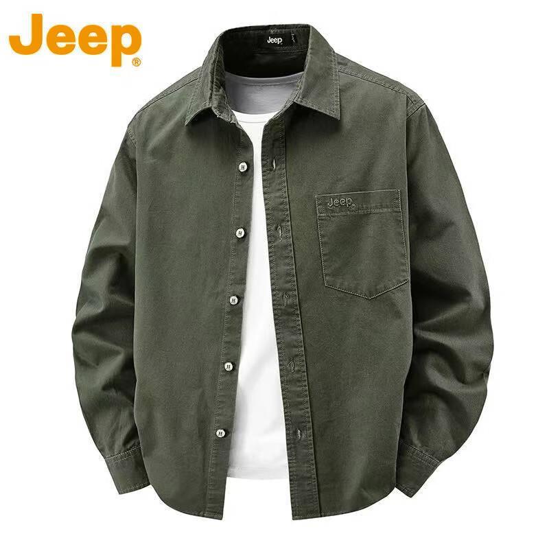 JEEP Men's Heavyweight Cotton Work Shirt