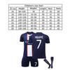 Paris Mbappe Voetbalshirt Set voor Kinderen Ademend Sneldrogend Jeugd Trainingswedstrijd Kit