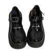 Wome's Shoes Low Heels Fashion Platform Women Pumps Solid Colors Mary Jane Shoes British Style Leather Shoes