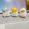 Mini Small Model Cartoon Kawaii Cat Slow Rebound Decompression Toy Table Ornament Decoration Cute Room Gift Girl Fun Soft Pu Toy