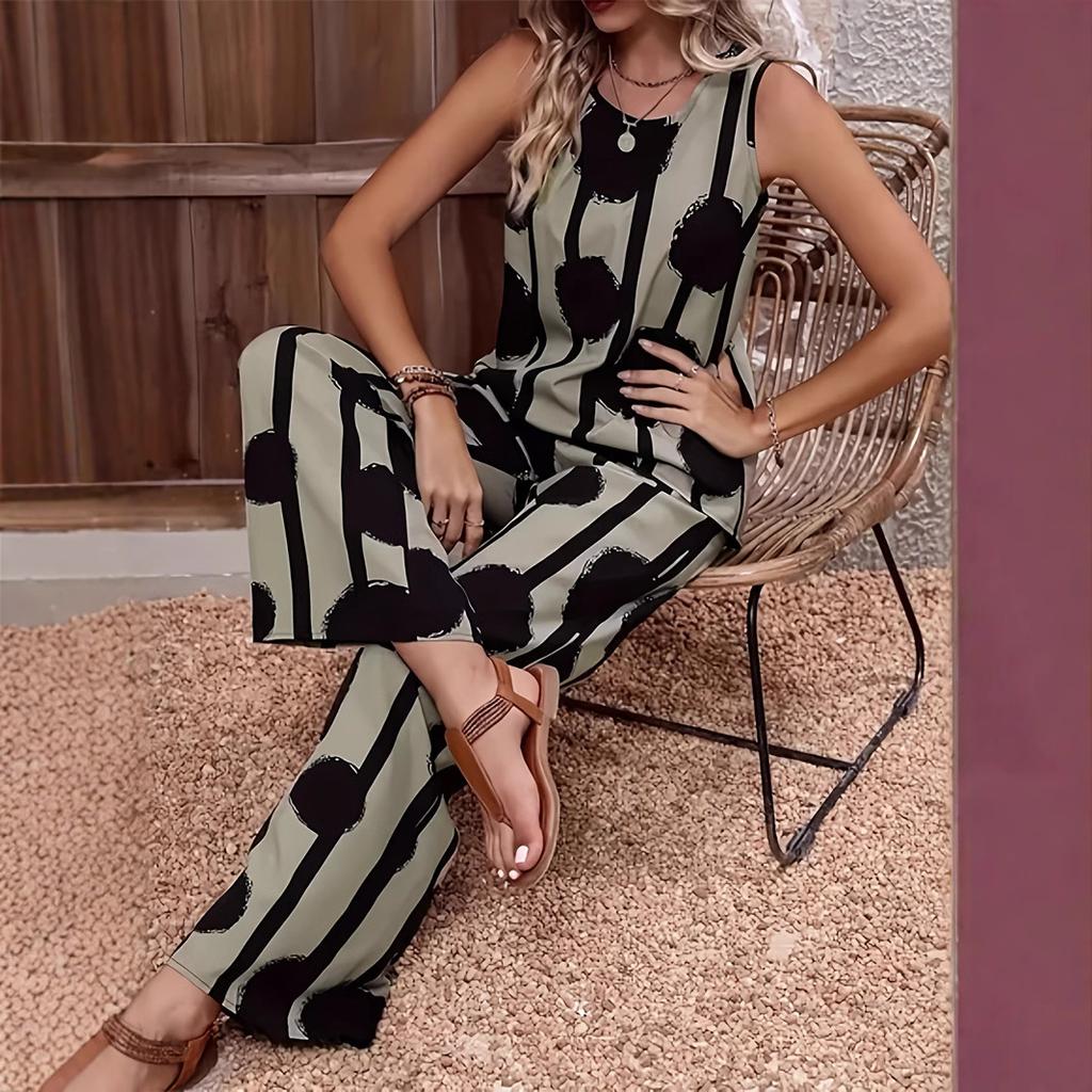 Women's Fashion Summer Tank Top Pantsuit