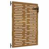 Gartentor 85 x 150 cm Cortenstahl Quadratisches Design
