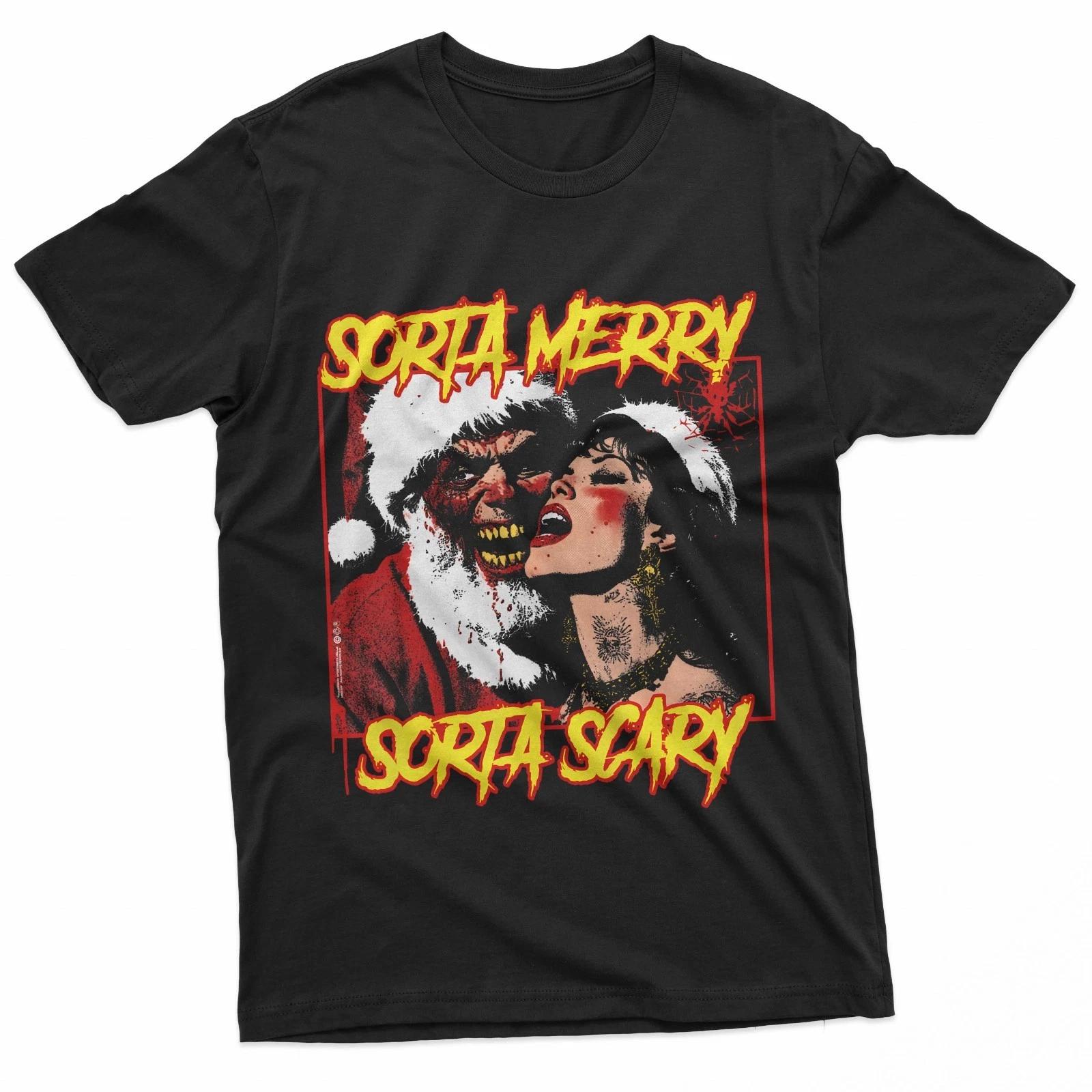 Christmas Vintage Horror Creepy Santa Claus Scary Xmas T-Shirt L