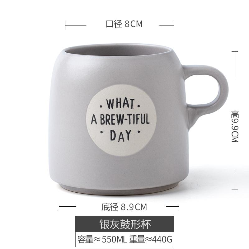 

European style large mug home creative pot belly cup breakfast oatmeal cup large capacity ceramic cup coffee cup