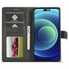 LC.IMEEKE For iPhone 15 Pro Max Wallet Case Calf Texture Foldable Stand PU Leather Flip Cover