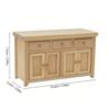 1/12 Scale Dollhouse Cabinet Living Room Miniature Birch Doll House Simulation Storage Cabinet DIY Accessories