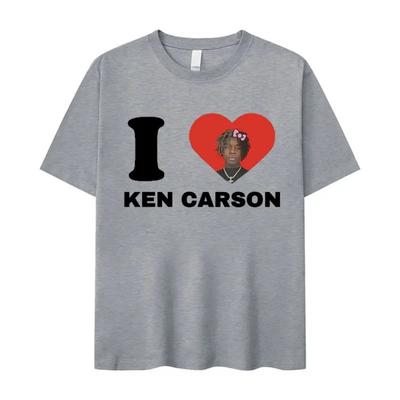 Ken Carson I Love Print Graphic T Shirts Men Women Cotton Fashion Top Sleeve T-shirt Oversized Harajuku T-shirt