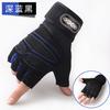 Weightlifting half-finger gloves, men's sports and fitness gear, outdoor cycling, non-slip wrist guards, breathable gloves, wristbands, dumbbells