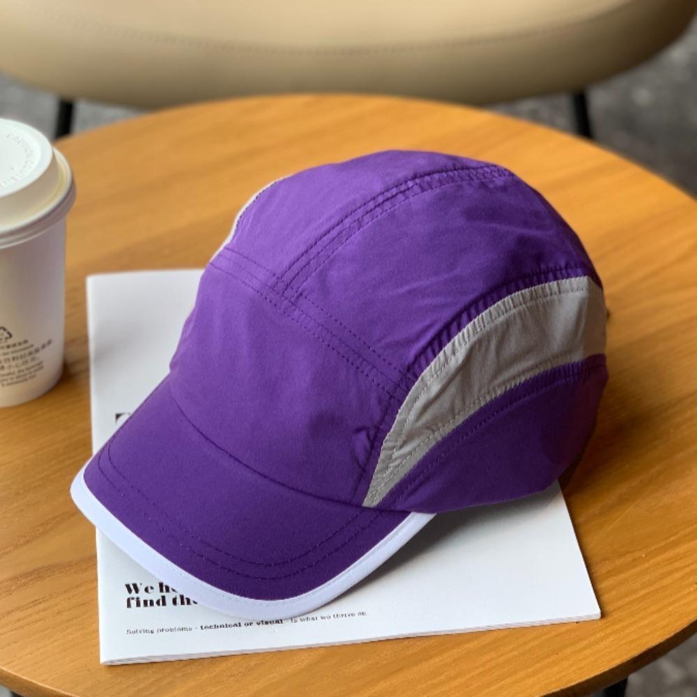 5 Panel Short Brim Waterproof Quick Dry Cap - Vintage Mesh Plain Outdoor Hat, for Men Women Running Camping