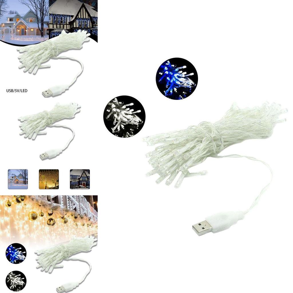Usb Led String Of Lights With Meteor Shower Effect For Christmas And Holiday Decor