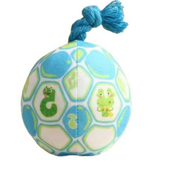 Squeaky Bite-Resistant Plush Ball Toy for Small Dogs