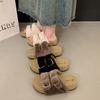 New Spring and Autumn Thick-bottomed Versatile Casual Fluffy Slippers Women's Fashion Low-top One-pedal Women's Slippers