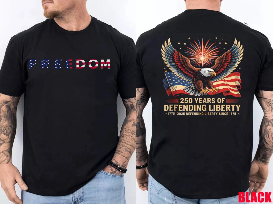 Patriotic USA Army Us Military Parade 250th Anniversary 2 Side T-Shirt S разноцветный