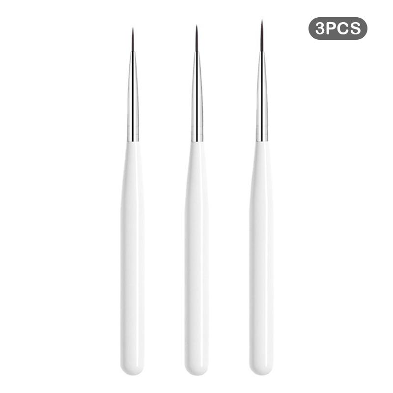 Nail Art Liner Brushes French Line Stripes Carving Brush DIY Drawing Pen UV Gel Brushes Painting Manicure Nail Tool Sets