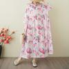 A Niche Yunjin Yarn Cotton Linen Printed Dress