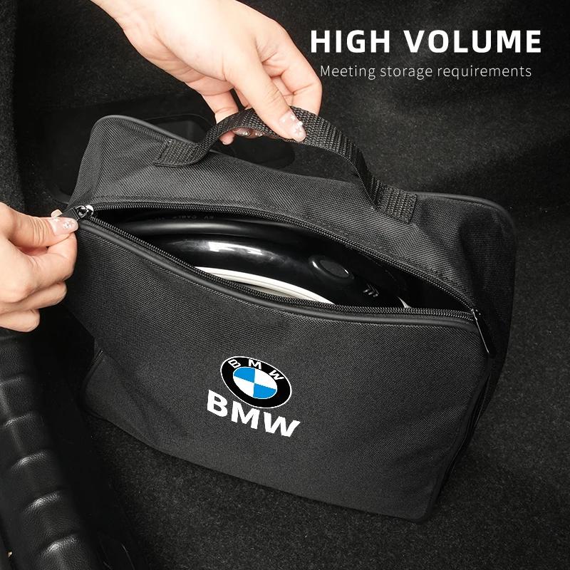 Scatola portaoggetti per cavi di ricarica auto elettrica 2025 Borsa per il trasporto cavi caricabatteria Organizer per bagagliaio per BMW X3 X5 M5 M3 E46 E90 E60 F10 E39 F30