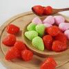 10PCS Simulated Strawberry Fake Fruit Model Mini Simulated Fruit Pendant DIY Simulated Cream Cake Fruit Accessories