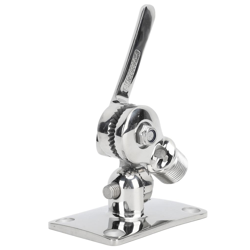 Marine Grade VHF Antenna Base Mount 93 X 64mm Stainless Steel Adjustable Mount Base Bracket For
