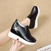 Spring and Autumn new high-heeled women's shoes platform sports breathable flowers retro casual fashion single shoes muffin board shoes