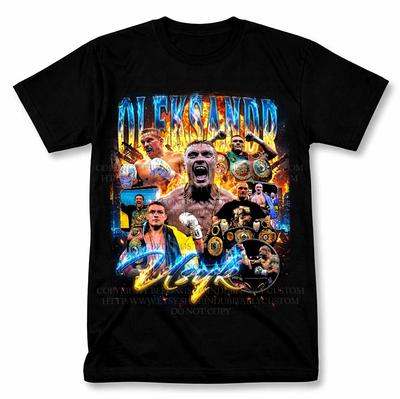 Oleksandr Usyk Boxer Graphic T Shirt Vintage Style Boxing Fan Tee