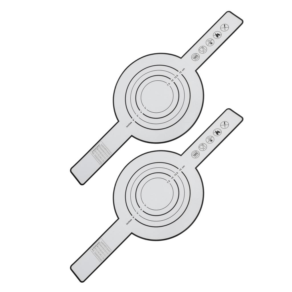 2pcs Bread Sling Silicone Heat Resistant Reusable Anti Stick Bread Baking Mat for Cooking Black