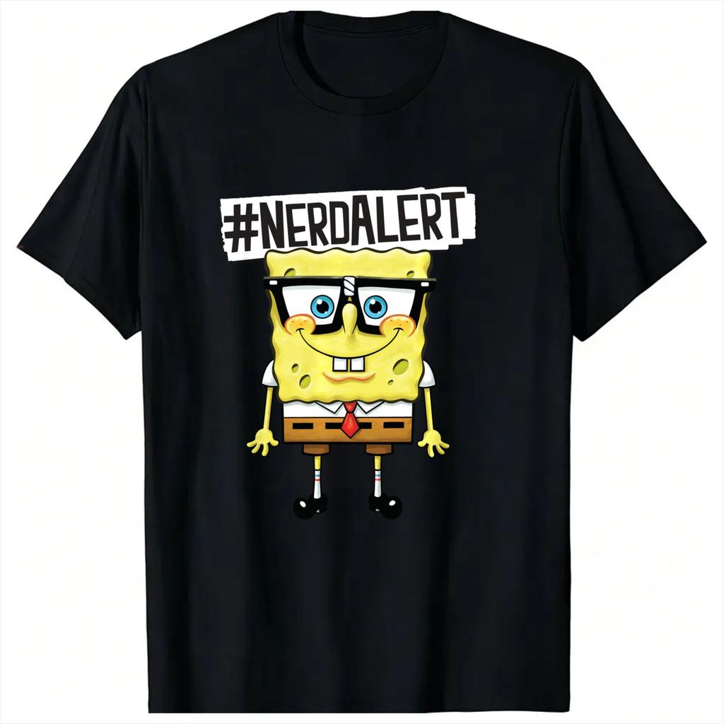 Spongebobs 3 TShirt Unisex Y2K Basic Cotton TShirts Beach O Neck Trendy Cool Tees Pattern Plus Size Clothing