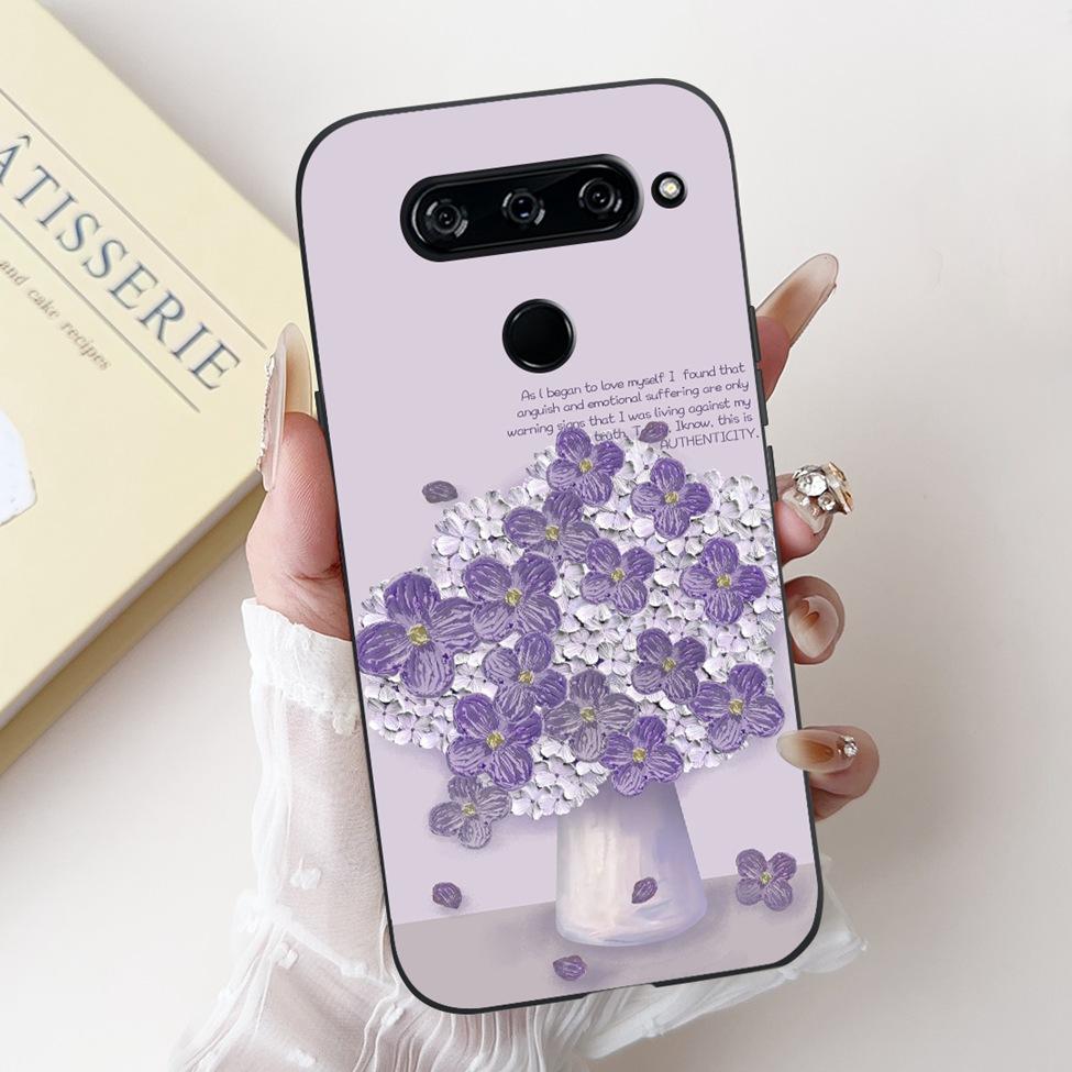 For LG V40 V50 ThinQ Case V50S ThinQ Cute Cartoon Cat Luxury Cool Shockproof Silicone Back Cover For LG V50S ThinQ 5G Phone Case