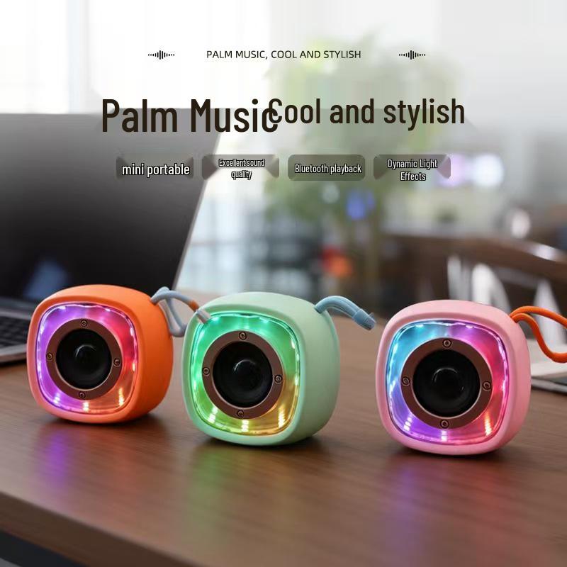 Colorful Mini Bluetooth Speaker with Cool Outdoor Lights