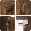 TV Cabinet Set 4 pcs Smoked Oak Engineered Wood