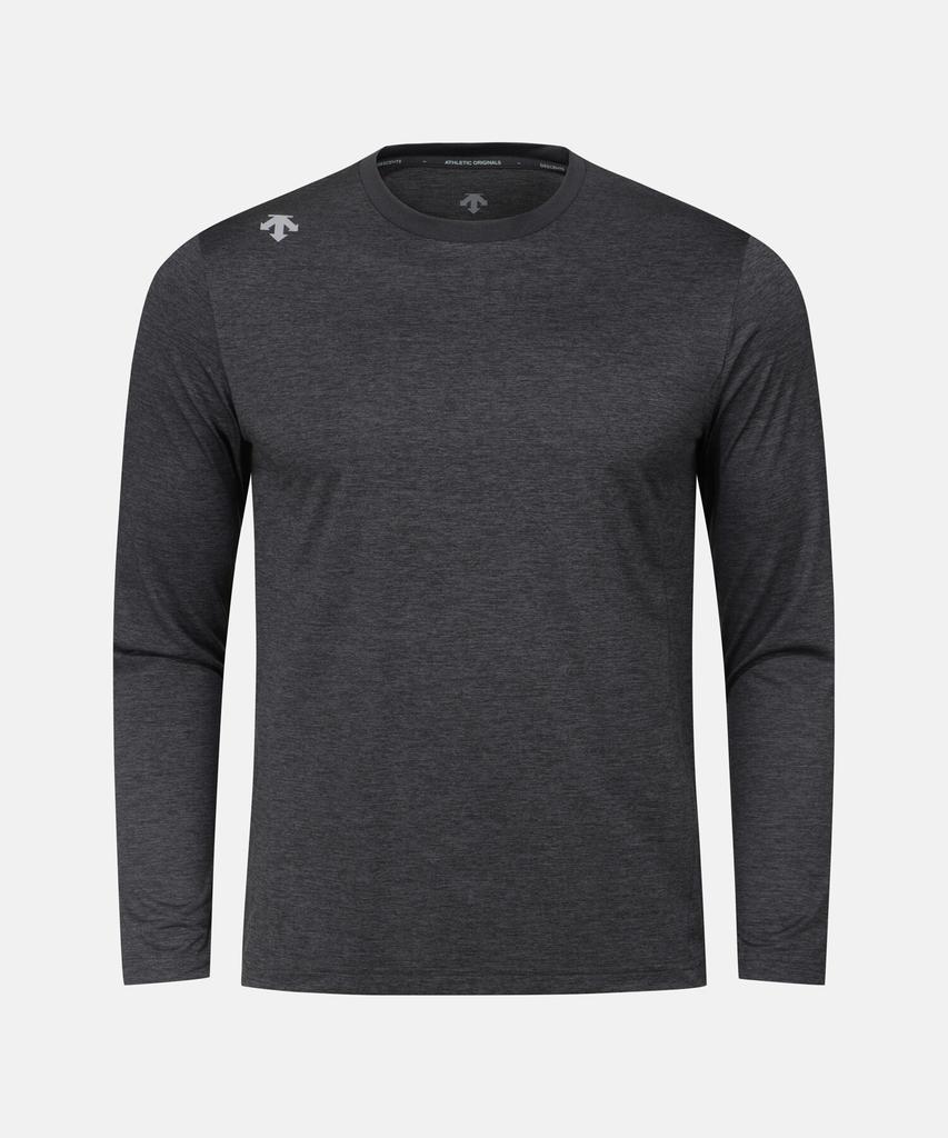 Descente Running Quick-Drying Long Sleeve T-Shirt Melange Gray Sr123Rtl21 (B Type)