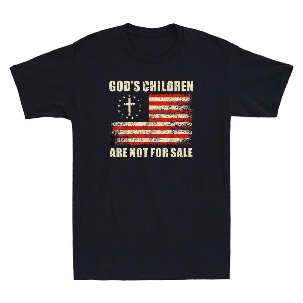 God s Children Are Not For Sale Funny Political Saying Quote Retro Men s T-Shirt S