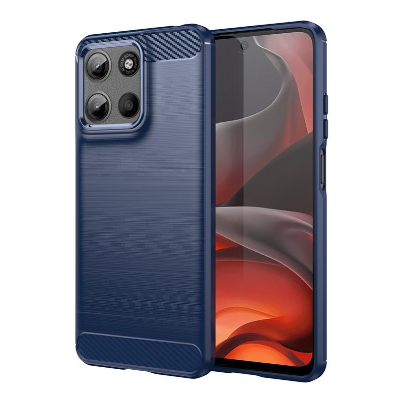For Motorola Moto G15 Case Anti-knock Soft TPU Silicone Carbon Fiber Back Cover For Moto G15 Case For Moto G15 Case 6.72 Inch