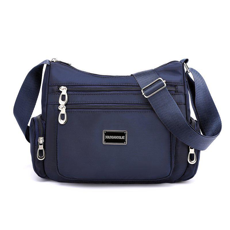 Sac bandoulière unique pour femme: Sac en Toile de Nylon Grande Capacité avec Multiples Compartiments pour Mères d'Âge Moyen et Âgées