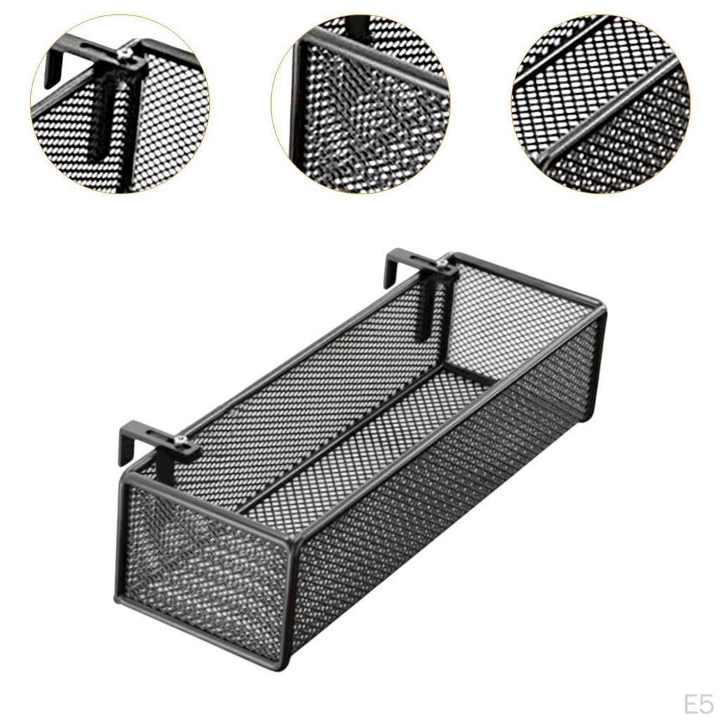 Bed Metal Storage Basket for Books, Night Hanger Organizer Dorm Room