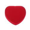 Velvet Heart-Shaped Necklace Pendant Packaging Box Valentine'S Day Engagement Proposal Wedding Ring Box Gift Box Jewelry Case
