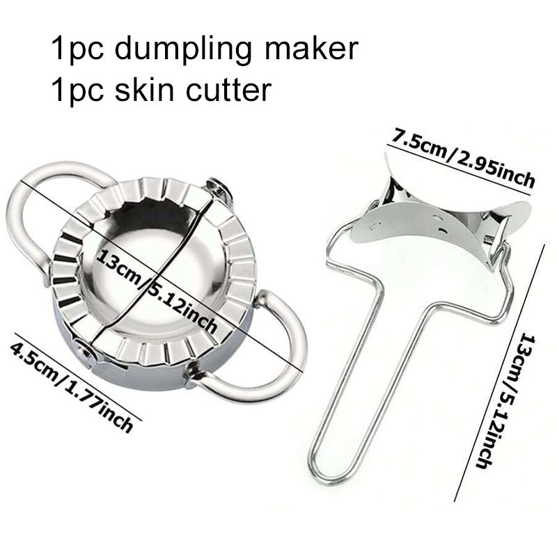 Dumpling Making Tools Kitchen Baking Supplies Stainless Steel Non Stick Rolling Pin Plastic Adjustable Dumpling Mold TMZ