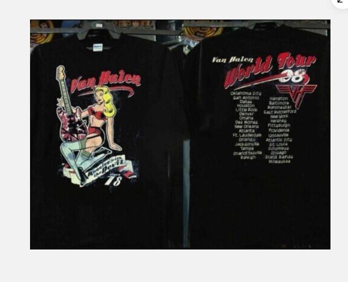 Van Halen Running With The Devils since 78 T-Shirt Cotton Unisex For Fans Unisex T-Shirt S