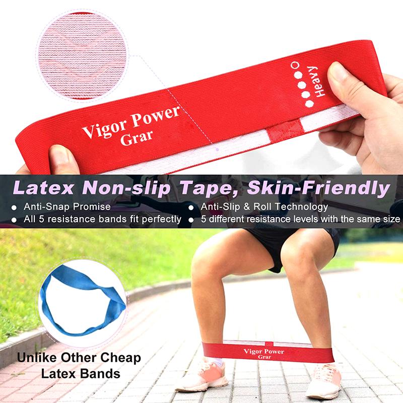 5PCS Resistance Bands Set Yoga Elastic Bands Expander Squat Workout Belt Pilates Crossfit Exercise Fitness Bands Gym Equipment