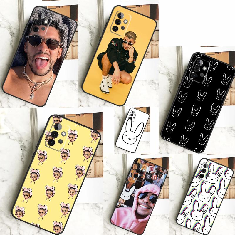 Bad Bunny Case For Samsung Galaxy A55 A35 A15 A14 A34 A54 A73 A53 A33 A23 A13 A12 A32 A52 A51 Cover