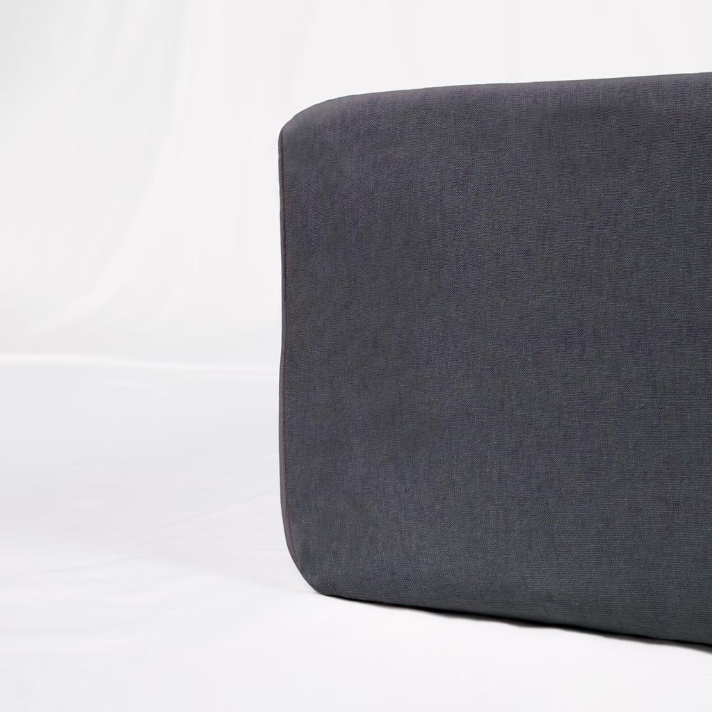 Fitted cotton sheet 90x200 JERSEY HEAVY DUTY anthracite