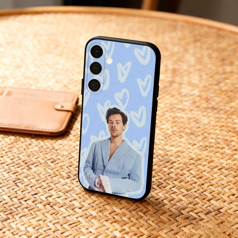 Singer H-Harry-Styles Phone Case For Samsung A73,72,71,53,52,51,22,91,80, Soft Black Cover